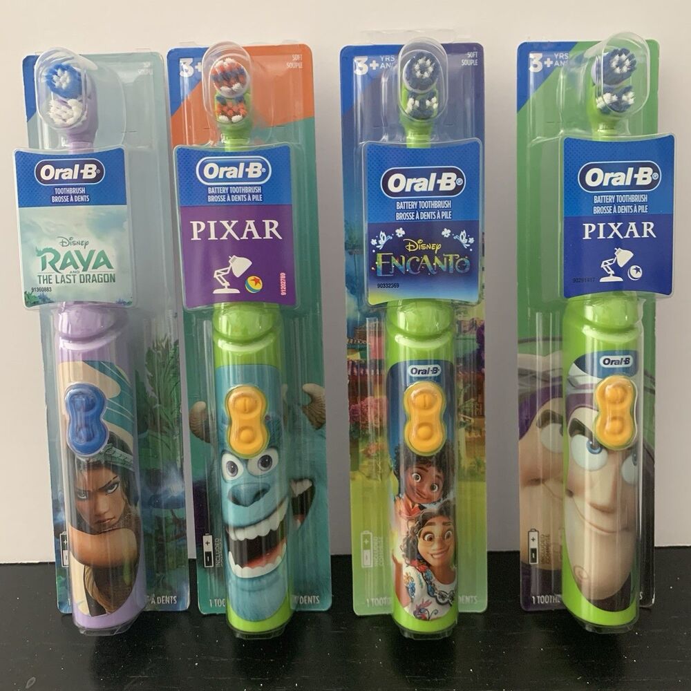 NEW SEALED - Oral-B Disney Buzz Raya Sulley Encanto Electric Battery Toothbrush